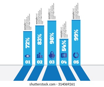 Minimal infographics. Vector banner  can be used for workflow layout, diagram, number options, web design.