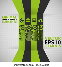 Minimal infographics. Vector Illustration