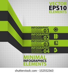 Minimal infographics. Vector Illustration