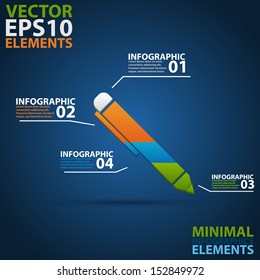 Minimal infographics. Vector Illustration