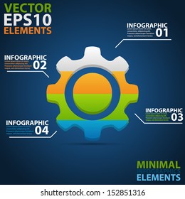 Minimal infographics. Vector Illustration