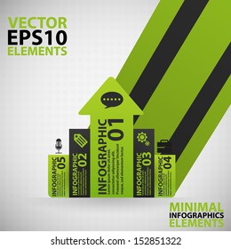 Minimal infographics. Vector Illustration