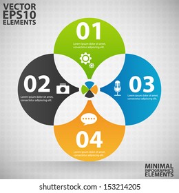 Minimal infographics. Vector Illustration