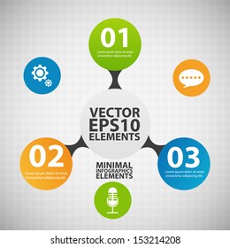 Minimal infographics. Vector Illustration