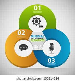Minimal infographics. Vector Illustration