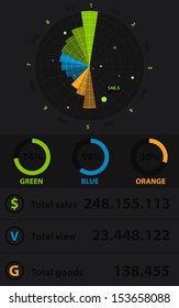 Minimal infographics. Vector Illustration