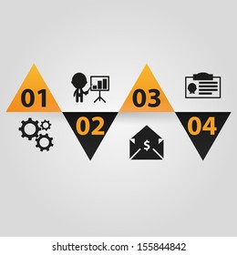 Minimal infographics. Vector Illustration