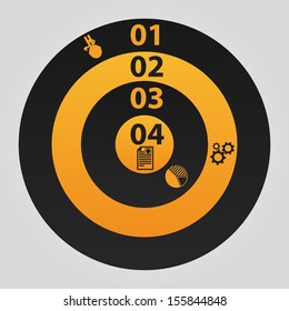 Minimal infographics. Vector Illustration