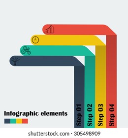 Minimal infographics. Vector illustration.