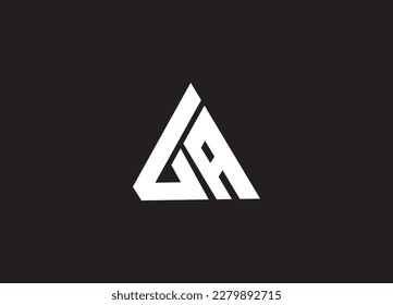 Minimal Initial AG, GA Letter Logo Template for Your Company Business