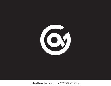 Minimal Initial AG, GA Letter Logo Template for Your Company Business