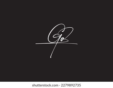Minimal Initial AG, GA Letter Logo Template for Your Company Business