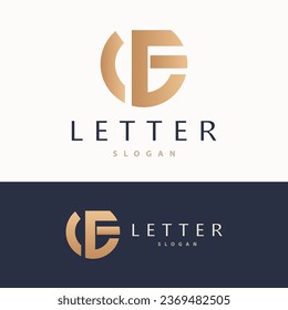 Minimal Initial FG Letter Logo, Modern And Luxury Icon Vector Template Element