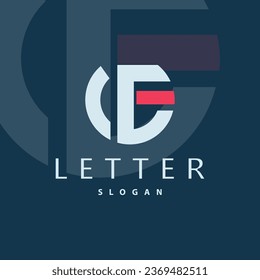 Minimales FG-Buchstabenlogo, modernes und luxuriöses Vektorvorlagenelement