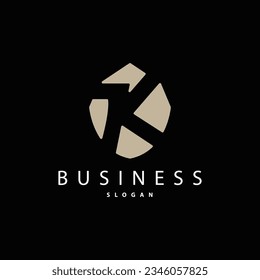 Minimal Initial K Letter Logo, Modern And Luxury Geometric Design, Icon Vector Template Element