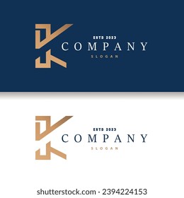 Minimal Initial K Letter Logo, Modern And Luxury Geometric Design, Icon Vector Template Element