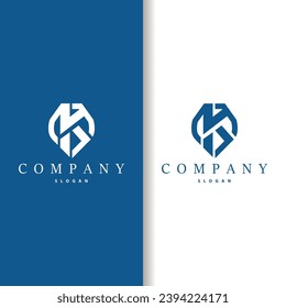 Minimal Initial K Letter Logo, Modern And Luxury Geometric Design, Icon Vector Template Element