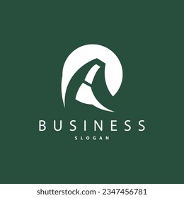Logotipo De Letra A Inicial Mínima, Diseño Geométrico Moderno Y De Lujo, Elemento De Plantilla Vector De Iconos
