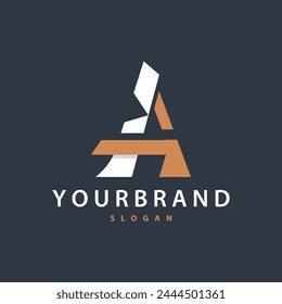 Minimal Initial A Letter Logo, Modern And Luxury Geometric Design, Icon Vector Template Element