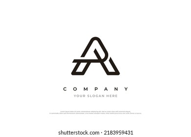 Minimal Initial Letter PA Logo Design Vector Template