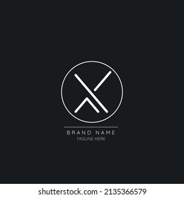 Minimal Initial letter X logo Icon