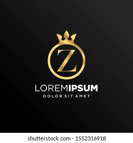 Minimal Initial Letter Z Royal Logo Desingn
