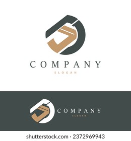 Logotipo mínimo de la carta de MS inicial, logotipo SM Modelo de vectores moderno y de lujo