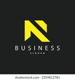 Minimal Initial N Letter Logo, Modern And Luxury Design Icon Vector Template Element