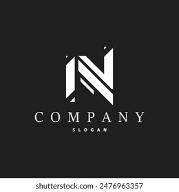 Minimal Initial N Letter Logo, Modern And Luxury Design Icon Vector Template Element