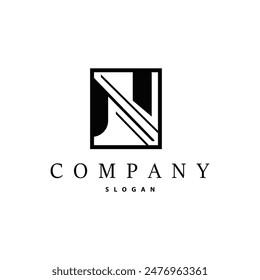 Minimal Initial N Letter Logo, Modern And Luxury Design Icon Vector Template Element