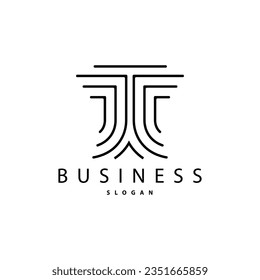 Minimal Initial T Letter Logo, Modern And Luxury Geometric Design, Icon Vector Template Element