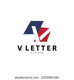 Minimal Initial V Letter Logo, Modern And Luxury Icon Vector Template Element