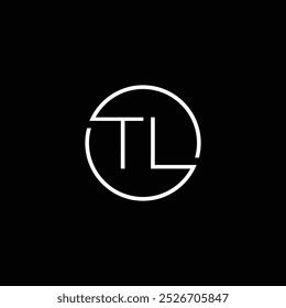 Minimal Initials letter TL logo design template for download. TL logo design.