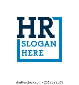 Minimal Initials Logo Letters H and R. HR Initial, HR Letter Logo