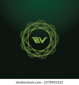Minimal Innovative Initial BV logo and VB logo. Letter BV VB creative elegant Monogram. Premium Business logo icon.