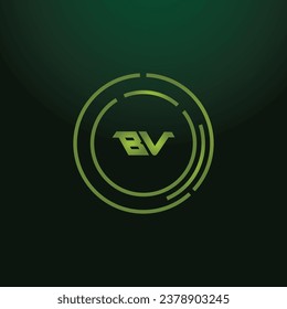 Minimal Innovative Initial BV logo and VB logo. Letter BV VB creative elegant Monogram. Premium Business logo icon.