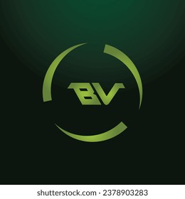 Minimal Innovative Initial BV logo and VB logo. Letter BV VB creative elegant Monogram. Premium Business logo icon.