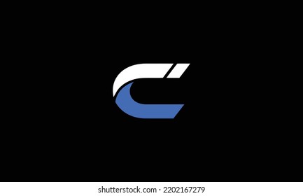 Minimal Innovative Initial CI logo and IC logo. Letter CI IC creative elegant Monogram. Premium Business logo icon. White color on background