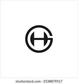 Minimal Innovative Logotipo inicial de GH y logotipo de GH. Letra GH HG creativo elegante Monograma