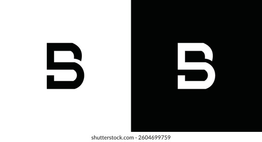 Minimal Innovative Initial Letter BS creative elegant. Premium Business BS logo icon