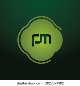 Logotipo inicial mínimo innovador del MP y logotipo del PM. Letra MP PM creativo y elegante Monograma. Icono del logotipo de Premium Business. 
