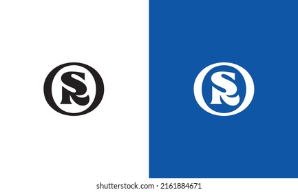 Minimal Innovative Initial SR logo and RS logo. Letter R S SR RS creative elegant Monogram. Premium Business logo icon.