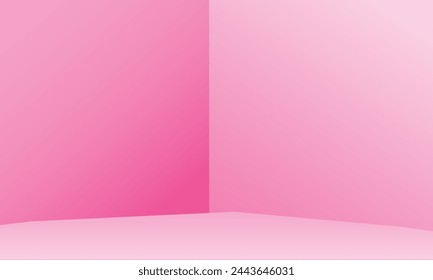minimal interior studio light for product presentation on pink background.