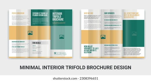 Minimal Interior Trifold Brochure Design