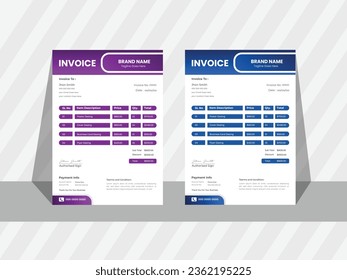 Minimal Rechnungsdesign Vorlage Corporate Business Design.