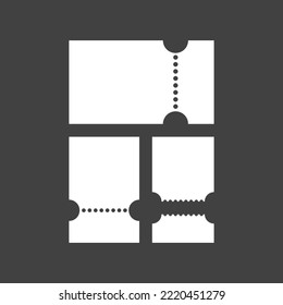 Minimal isolated flat tickets collection....