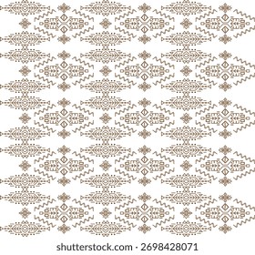 Patrón textil Jamdani minimalista con motivos florales limpios. Ideal para el diseño de telas digitales, textura sari y uso de arte étnico.