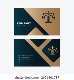 Minimal Justice Law Firm Lawyer Business Card Design Vector Art, Icons, and Graphics