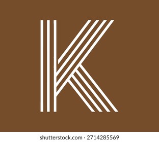 Minimal K Monogram Logo – Luxury Modern Letter Branding