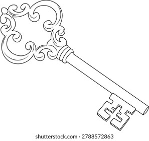 Minimal key outline vector illustration created with a clean and modern line art style. This key artwork represents security, access, privacy, opportunity, trust, and success. The simple yet meaningful outline design gives a professional and elegant appearance that works perfectly for both digital and print projects.

This high-quality editable EPS vector is suitable for logos, icons, security concepts, mobile apps, websites, presentations, social media graphics, posters, branding materials, and creative visual content. The smooth monoline outline keeps the illustration stylish, lightweight, and easy to use in different creative purposes.

Perfect for locksmith services, smart security systems, home protection themes, business concepts, technology visuals, and symbolic projects related to unlocking opportunities or solutions. The isolated vector style allows easy resizing, recoloring, and editing without losing quality, making it ideal for designers, content creators, and commercial use.
